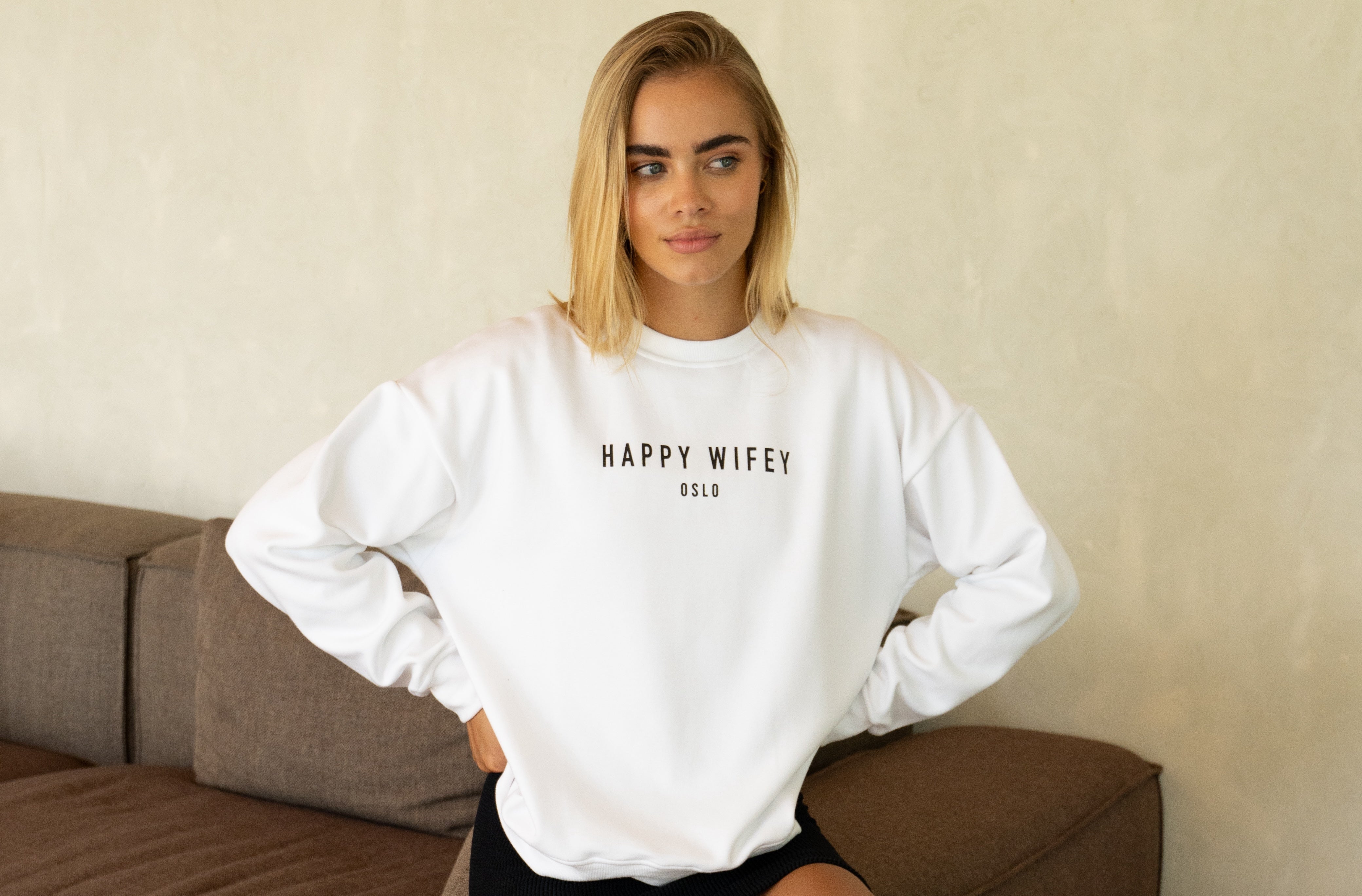 The New Oversized Happy Wifey Oslo Sweatshirts