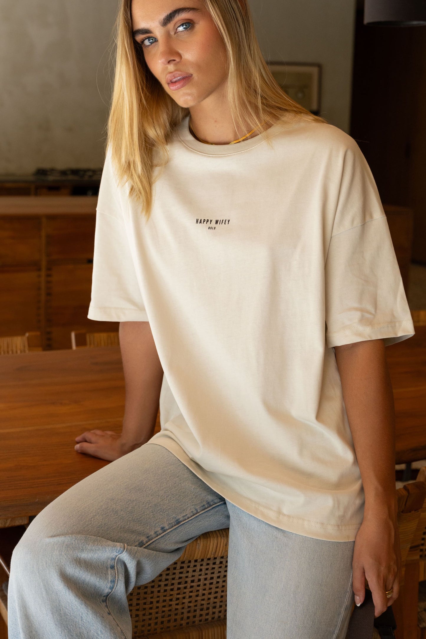 The Loose-Fit Tee in Light Sand