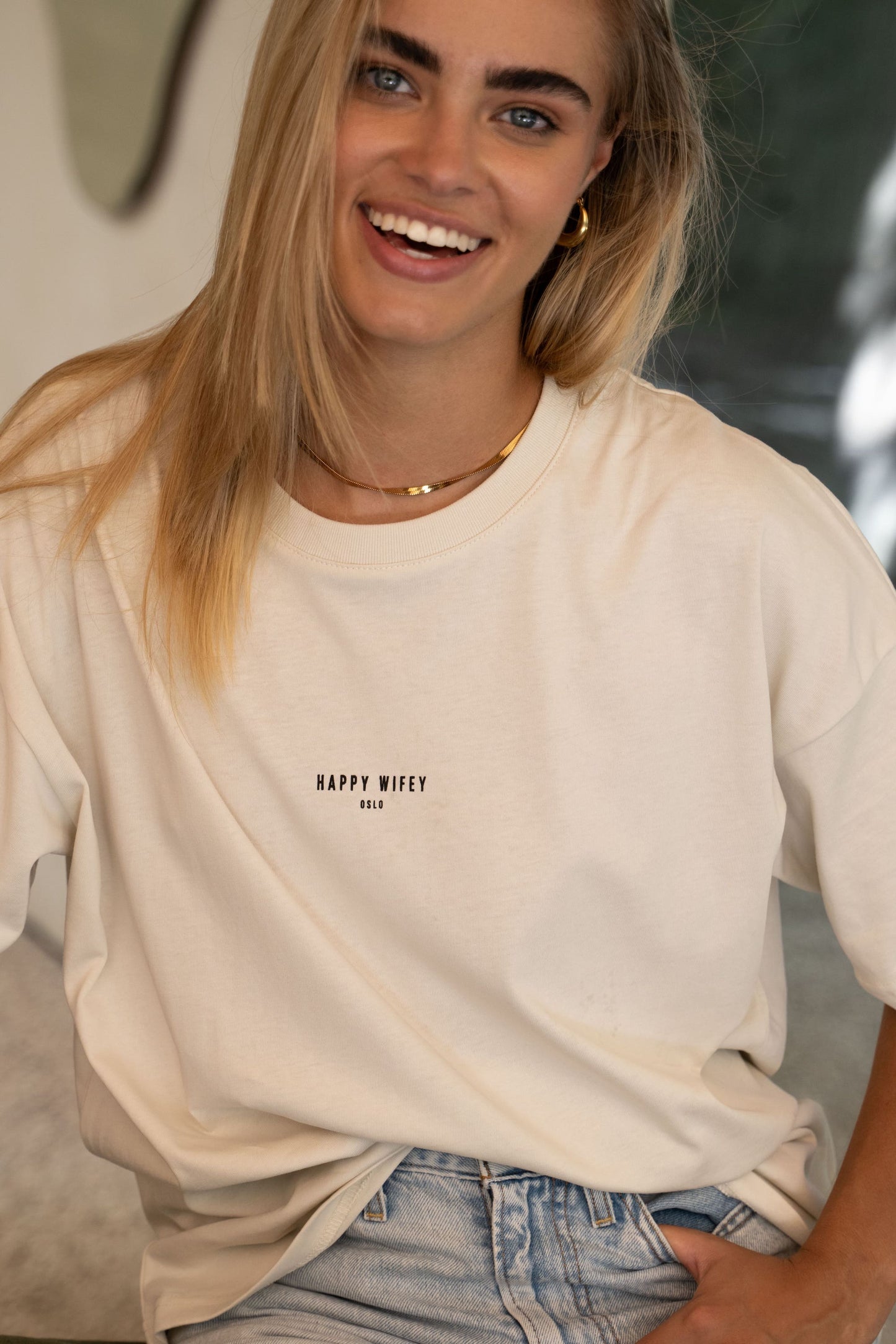 The Loose-Fit Tee in Light Sand