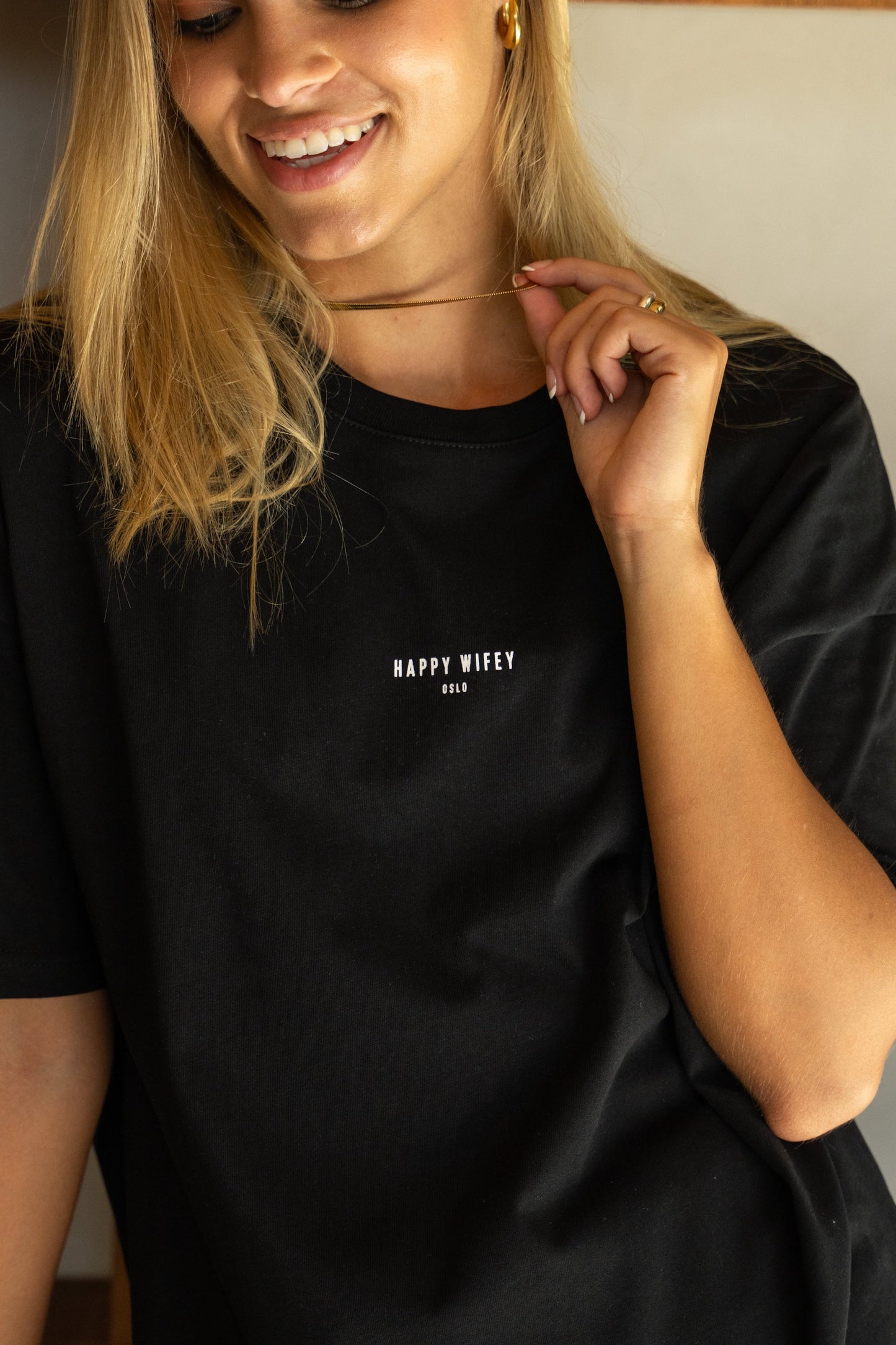 The Loose-Fit Tee in Charcoal Black