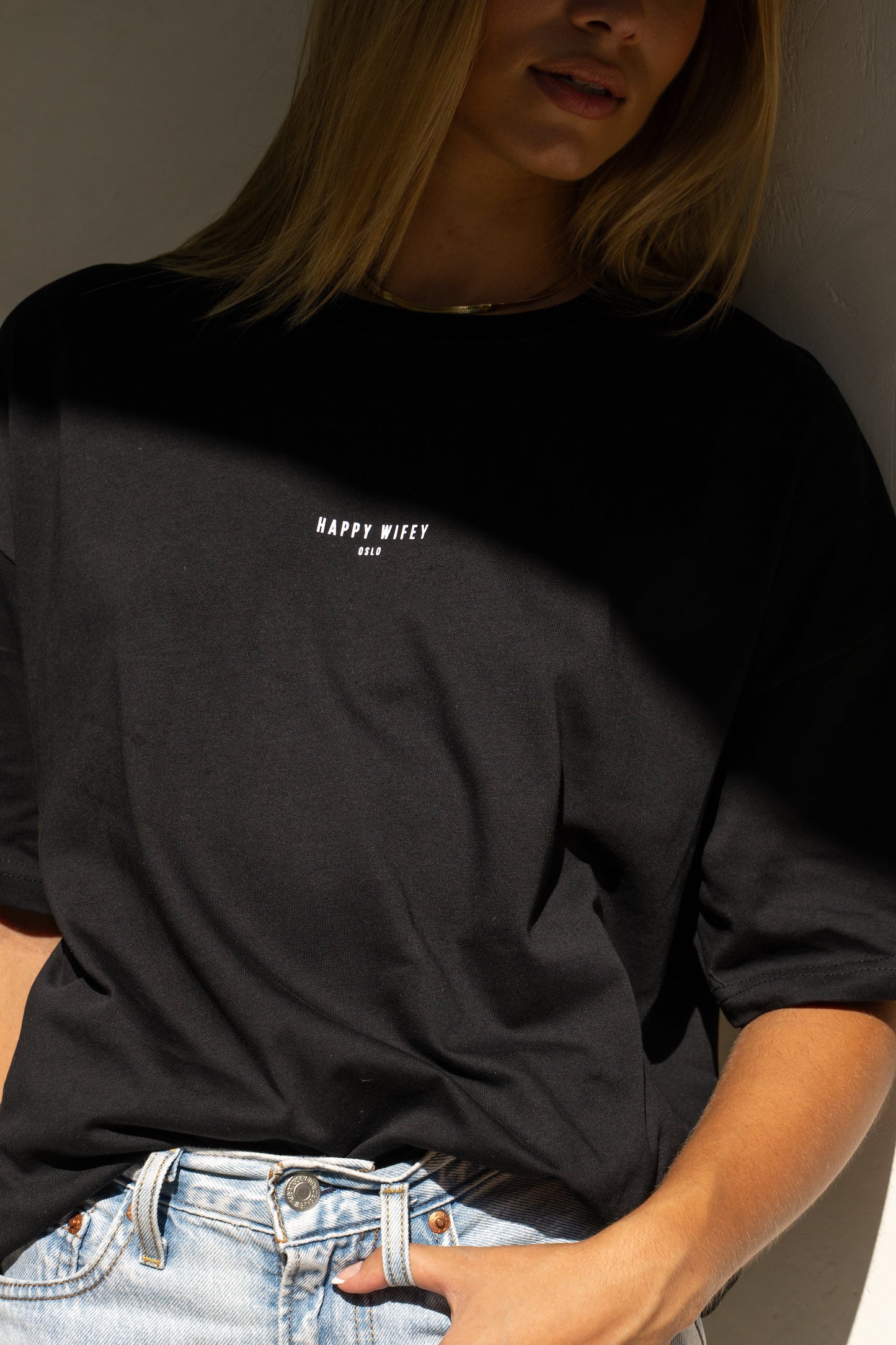The Loose-Fit Tee in Charcoal Black