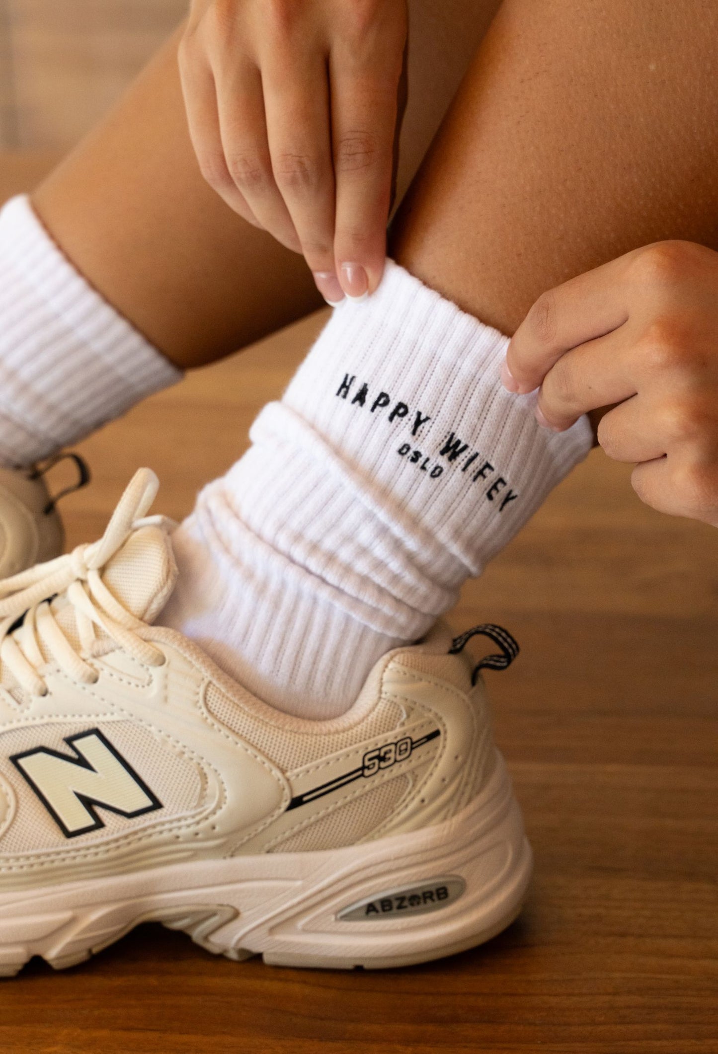 Happy Wifey Tennis Socks