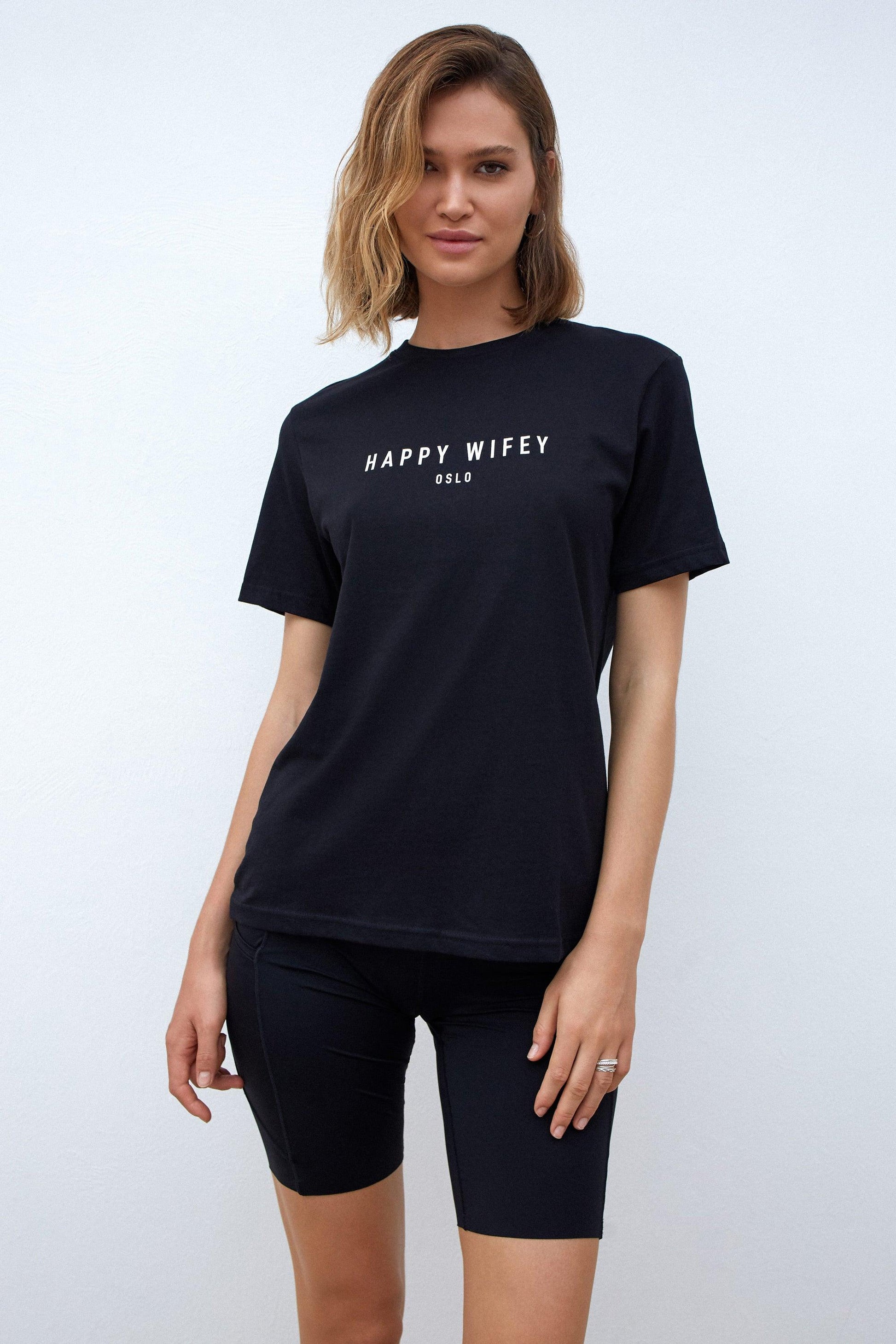 The Organic Cotton Tee in Black - Happy Wifey