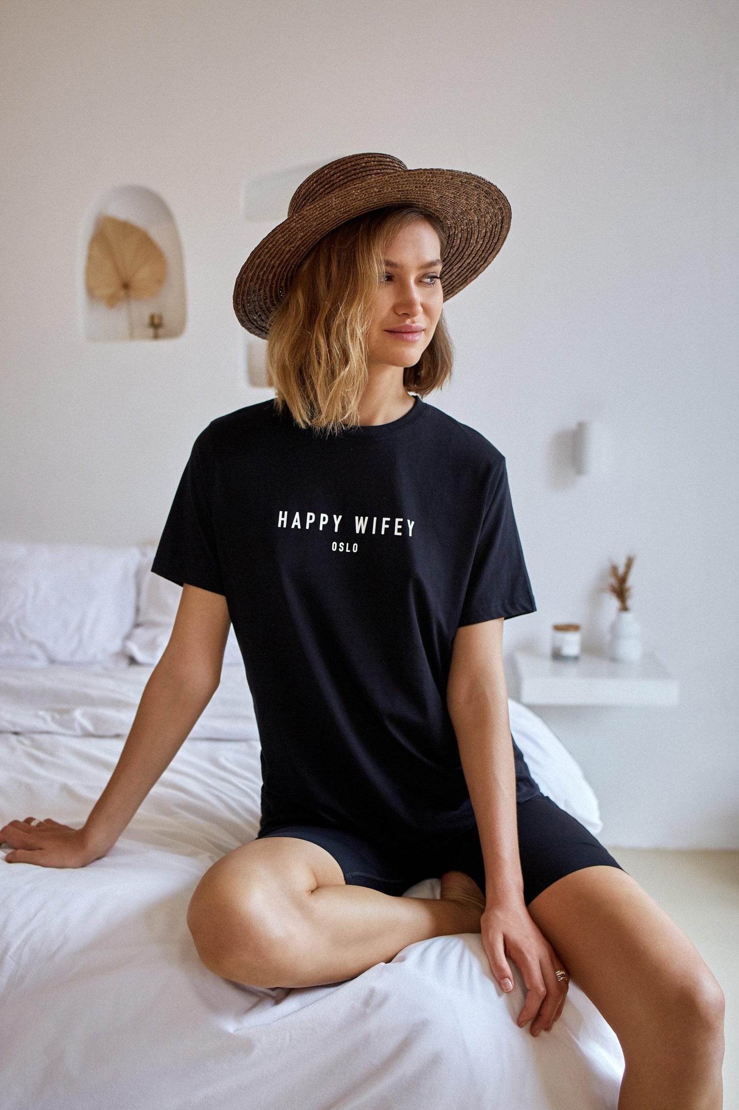 The Organic Cotton Tee in Black - Happy Wifey