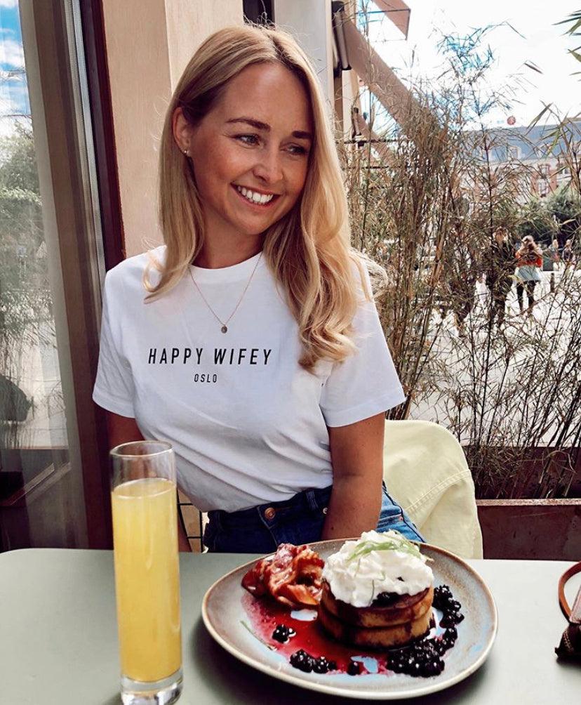 T-shirt White - Happy Wifey