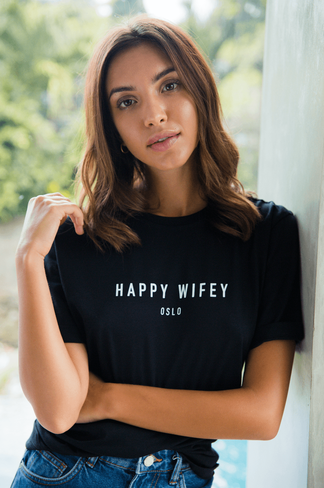 T-shirt Black - Happy Wifey