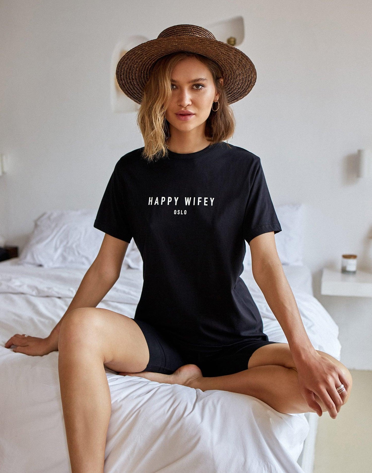 The Organic Cotton Tee in Black - Happy Wifey