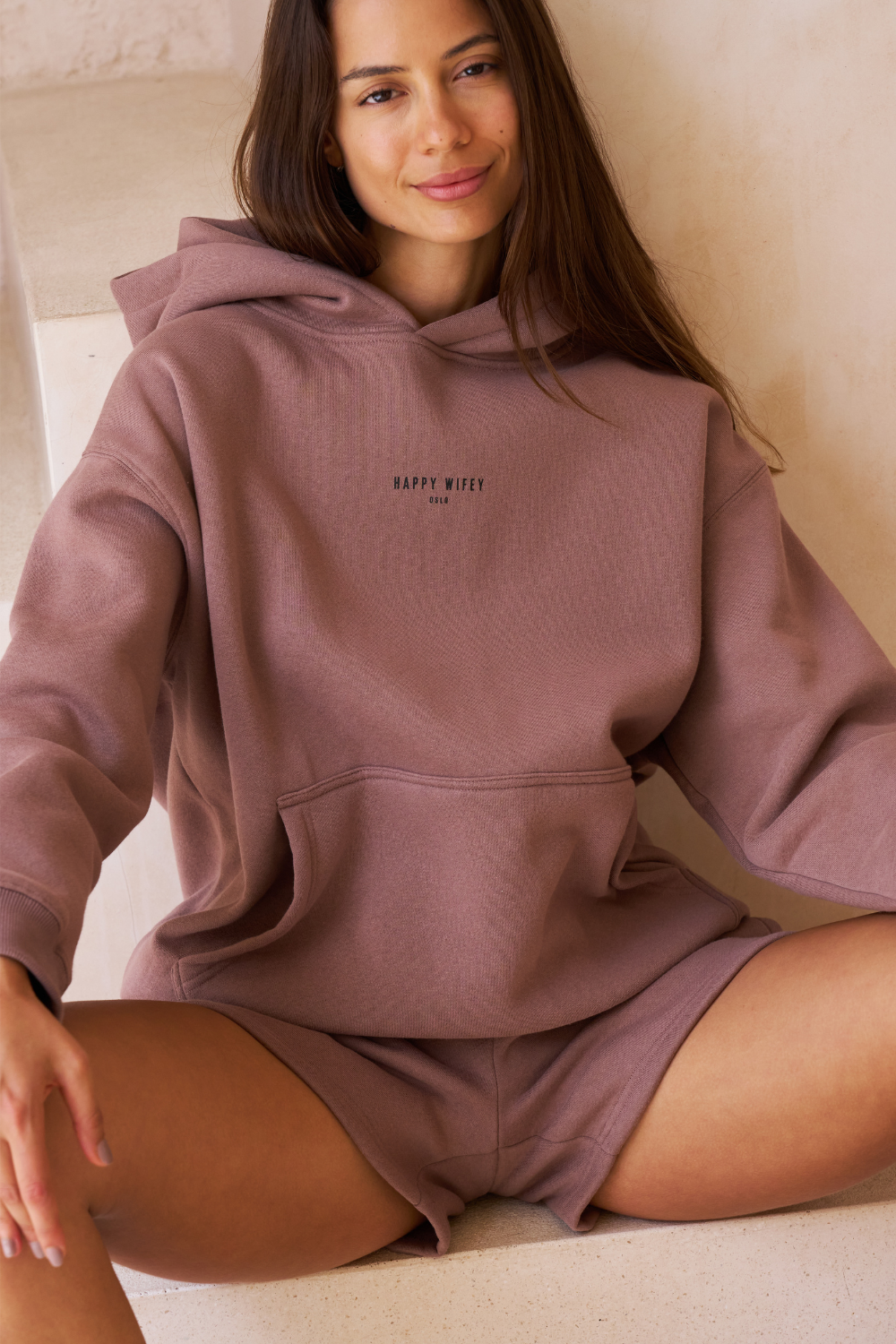 The Oversized Hoodie in Soft Brown