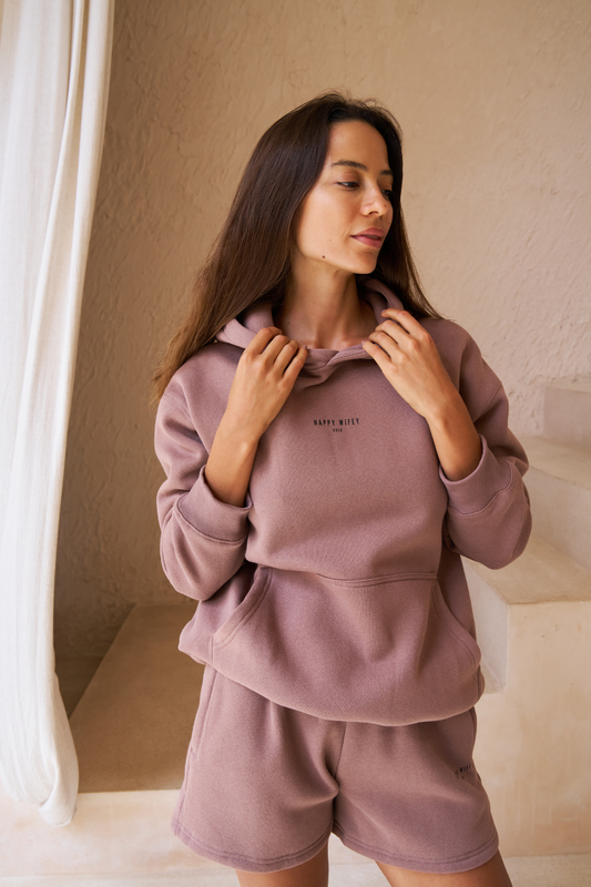 The Oversized Hoodie in Soft Brown