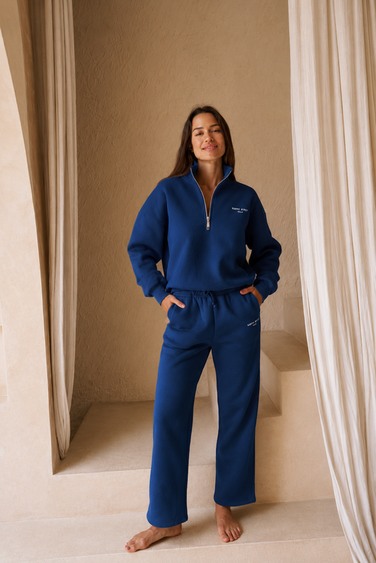 The Zip Sweatshirt in Midnight Blue