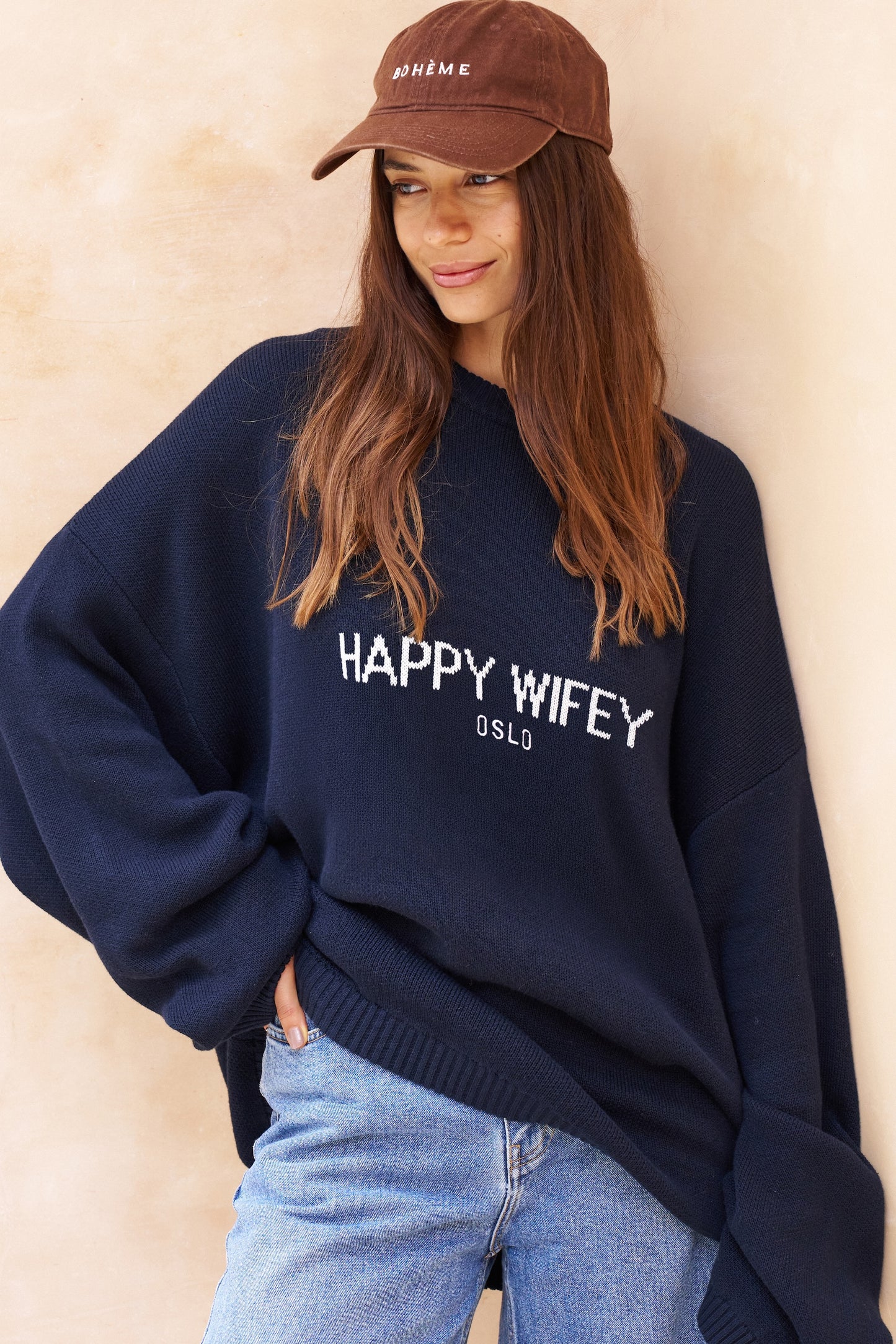 The Knitted Sweater in Coastal Blue