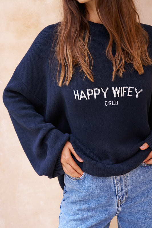 The Knitted Sweater in Coastal Blue