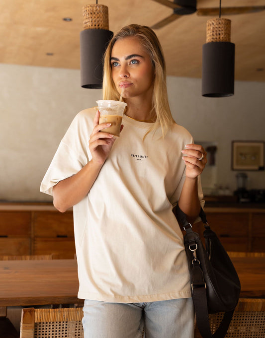 The Loose-Fit Tee in Light Sand