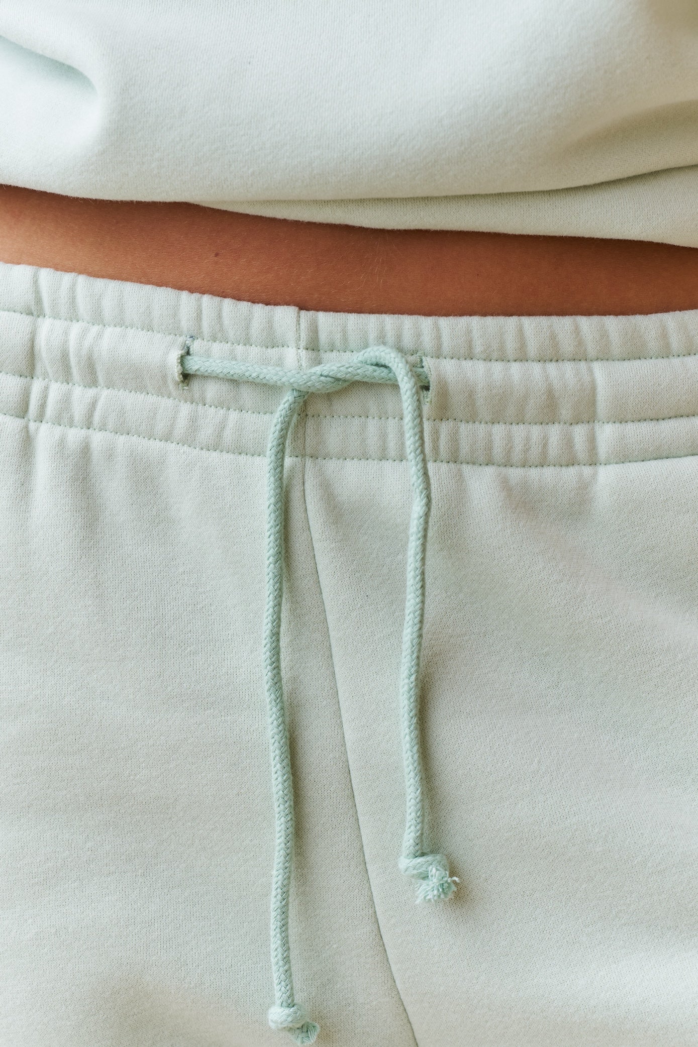 The Straight-Leg Sweatpants in Mint Green