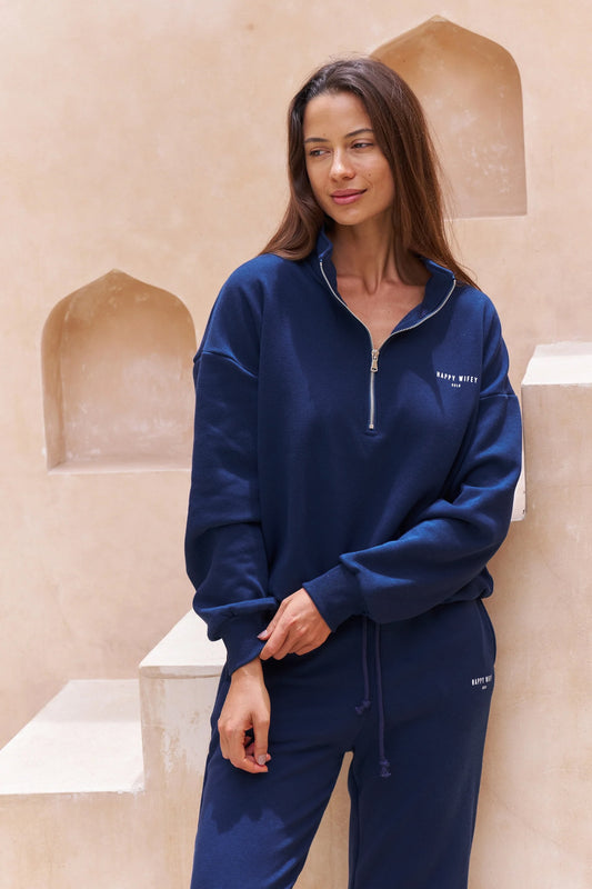 Two-piece Sweatsuit in Midnight Blue