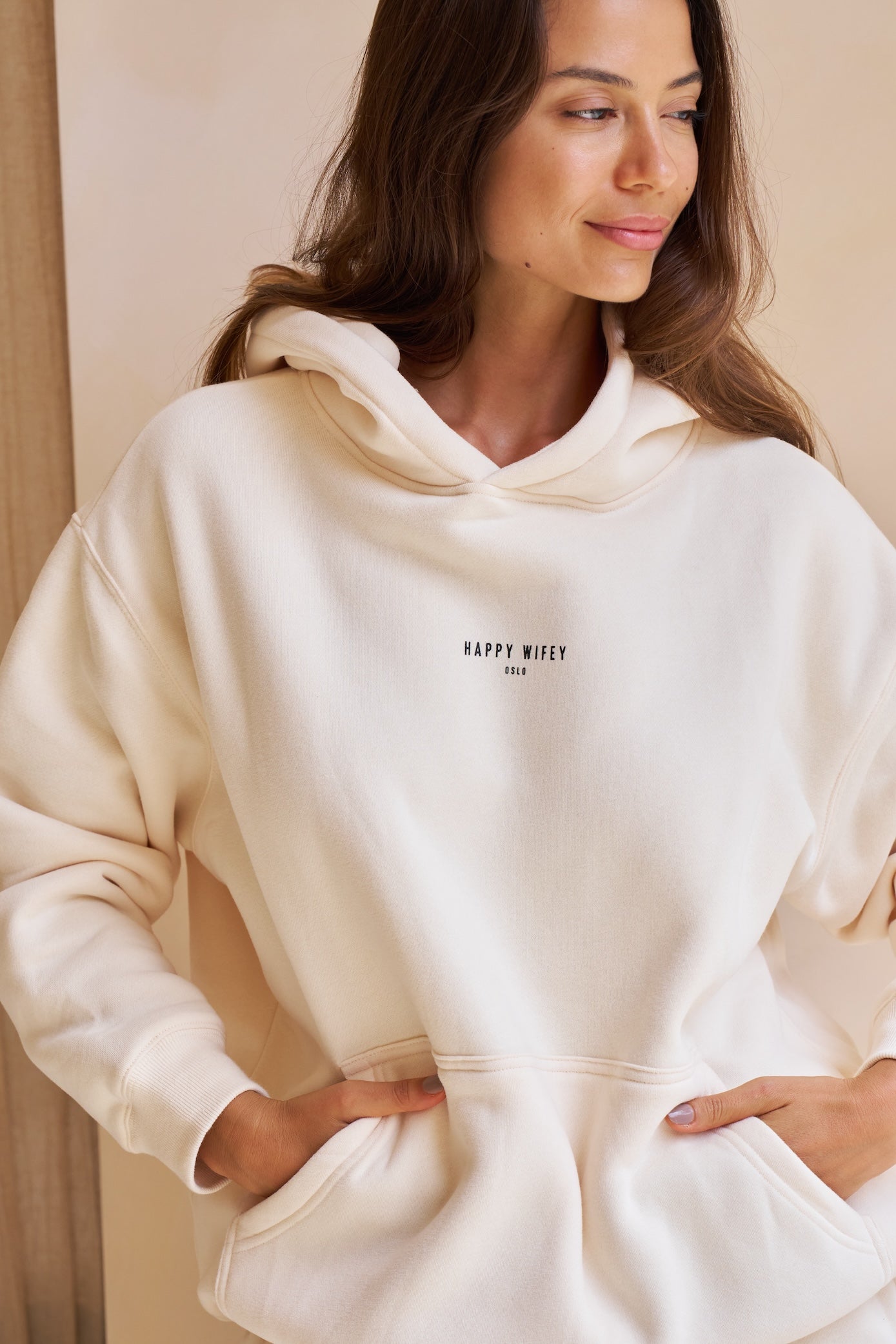 The Oversized Hoodie in Butter Cream
