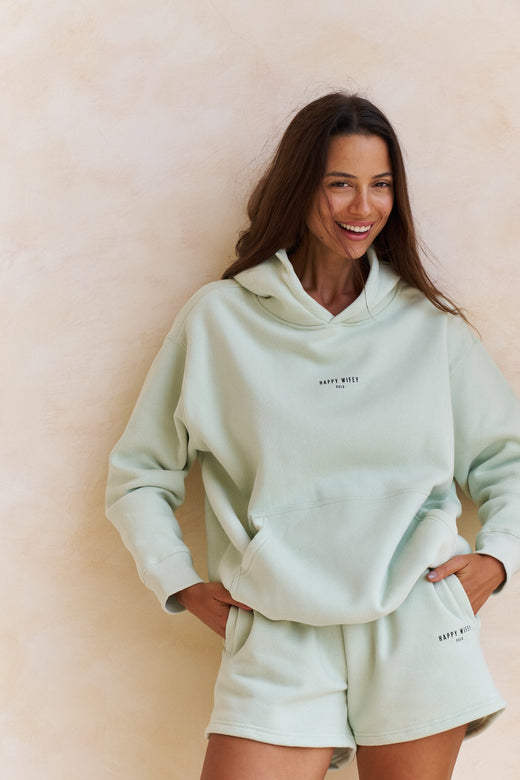 The Oversized Hoodie in Mint Green