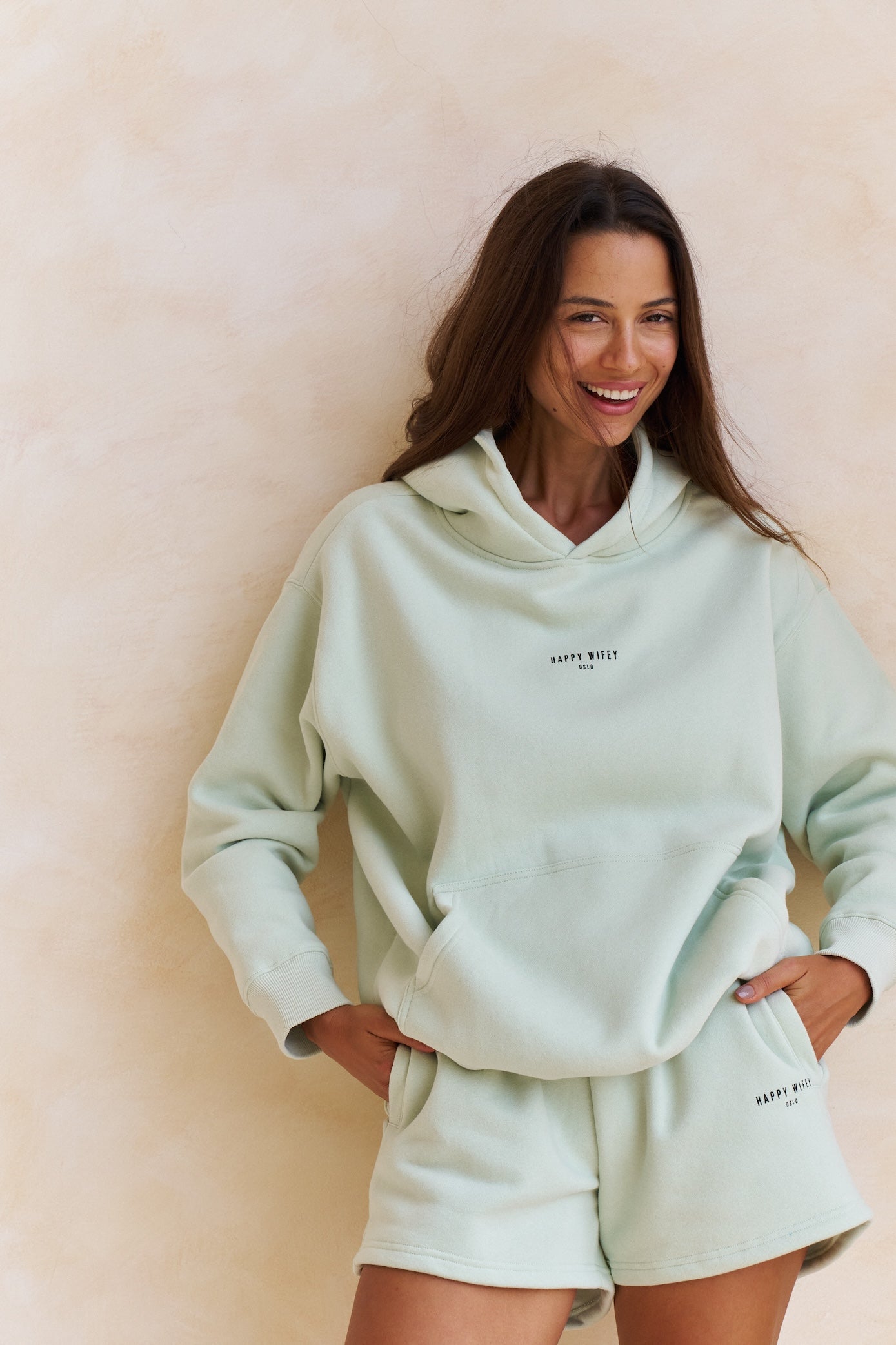 The Cozy Shorts in Mint Green