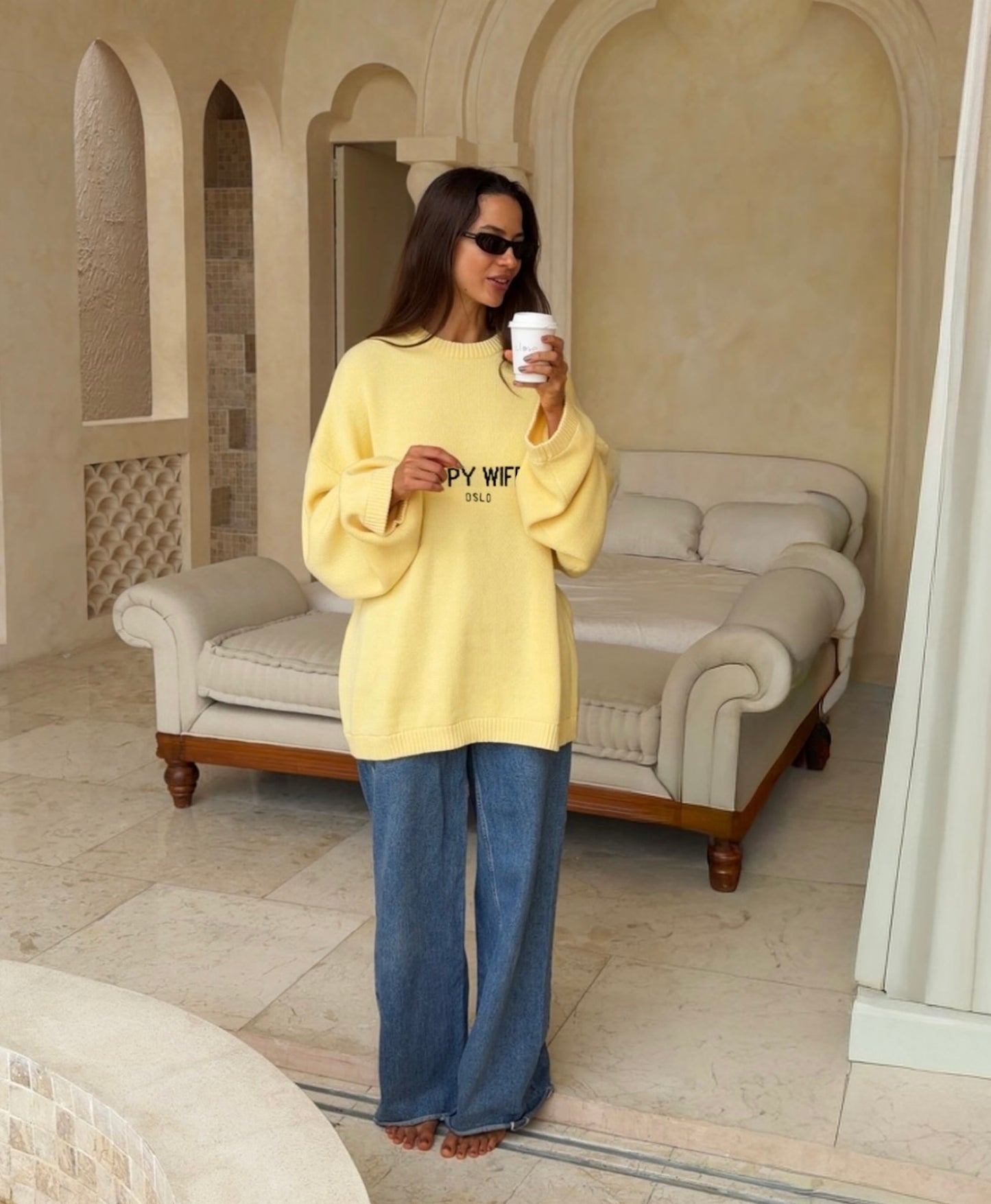 The Knitted Sweater in Sunny Yellow