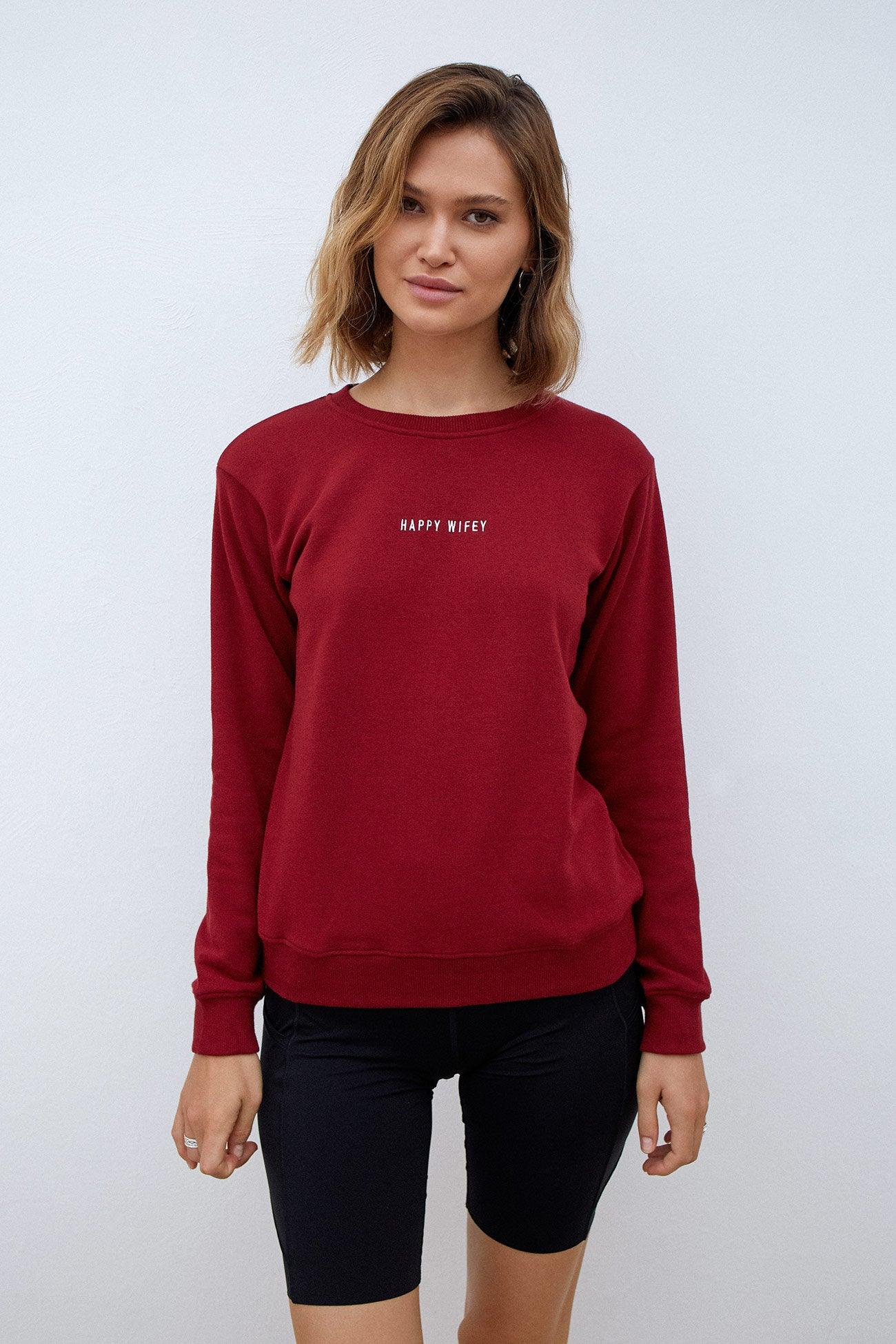 Sweatshirt Lipstick Red - Happy Wifey
