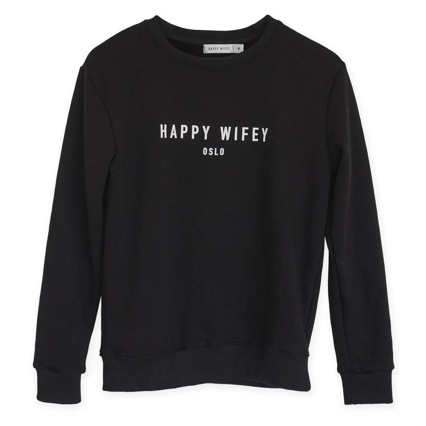 Sweatshirt Black - Happy Wifey